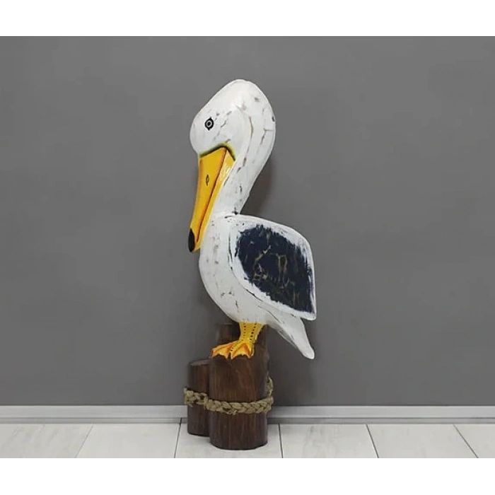 USLUCAN ALIŞVERİŞ Ahşap Pelikan 50 Cm