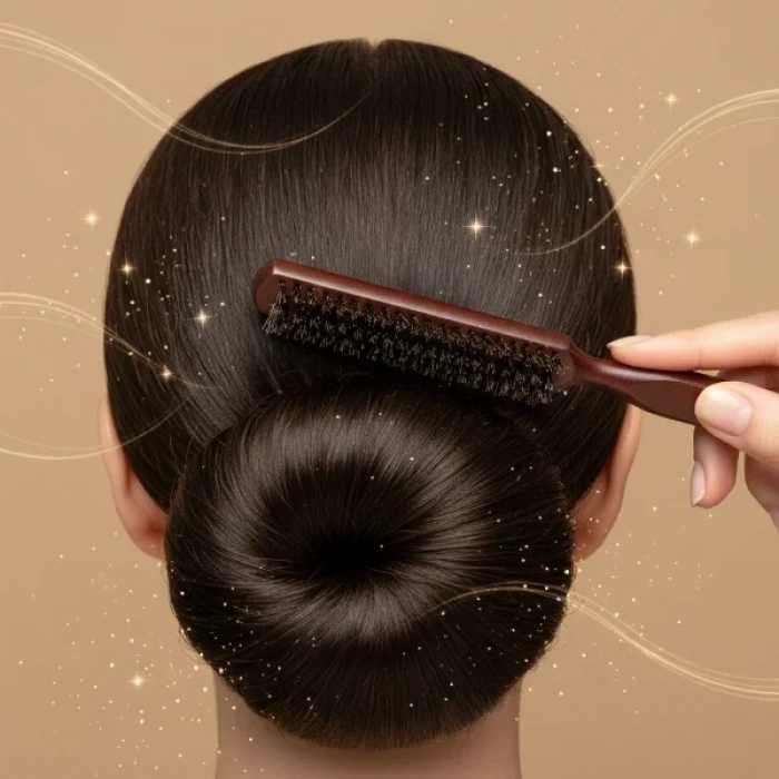 USLUCAN ALIŞVERİŞ Ahşap Saplı Topuz Tarağı