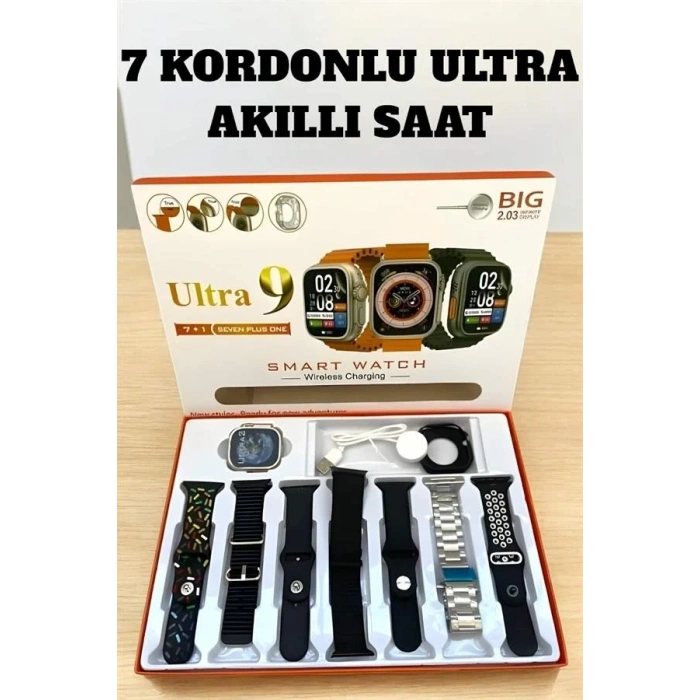 USLUCAN ALIŞVERİŞ Akıllı Saat Android Ve İOS Uyumlu Arama Cevaplayan Dokunmatik Ekran