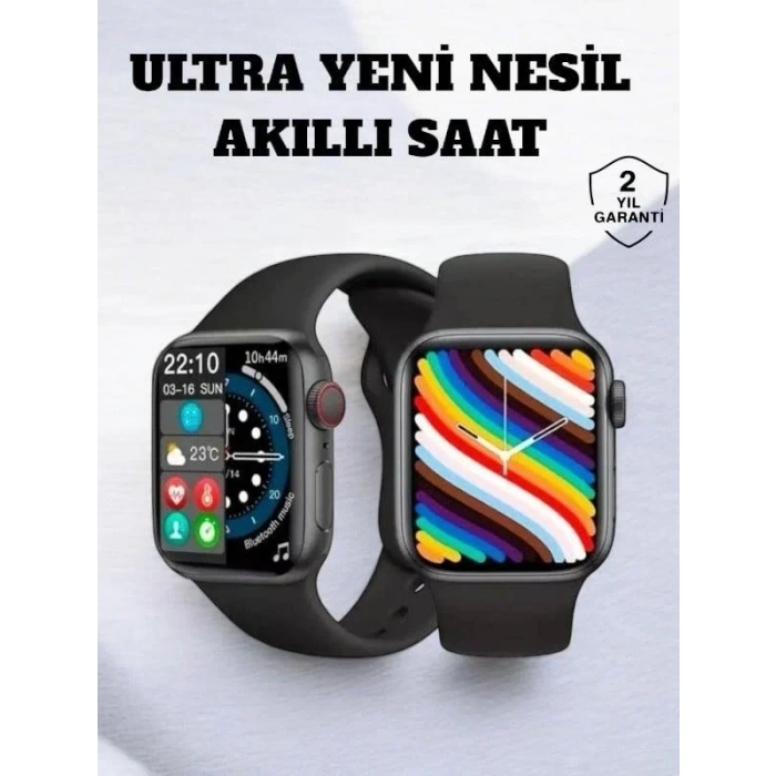 USLUCAN ALIŞVERİŞ Akıllı Saat iOS ve Android ile Uyumlu Şık ve Çok Fonksiyonlu