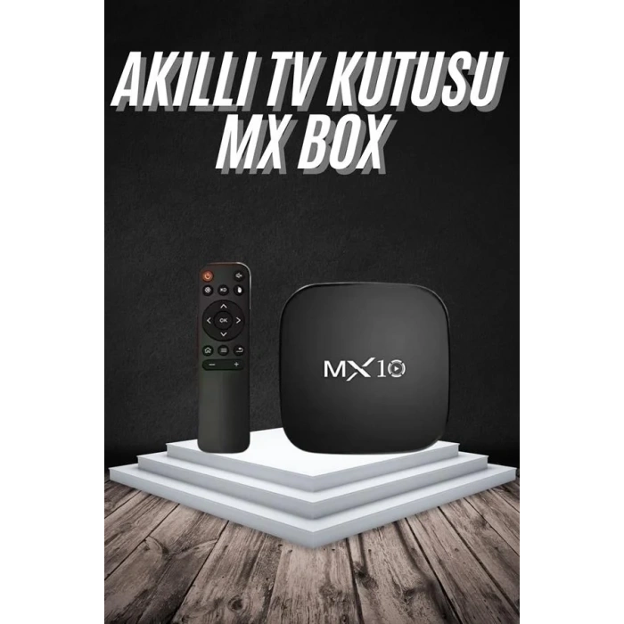 USLUCAN ALIŞVERİŞ Akıllı TV kutusu Mx Box Android 7.1 TV kutusu 2.4G Wifi