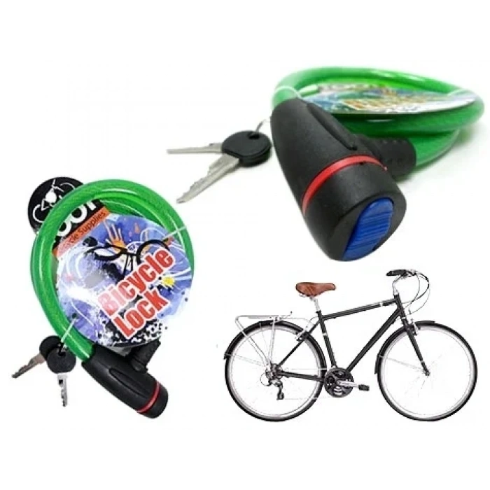 USLUCAN ALIŞVERİŞ Anahtarlı Çelik Bisiklet Kilidi