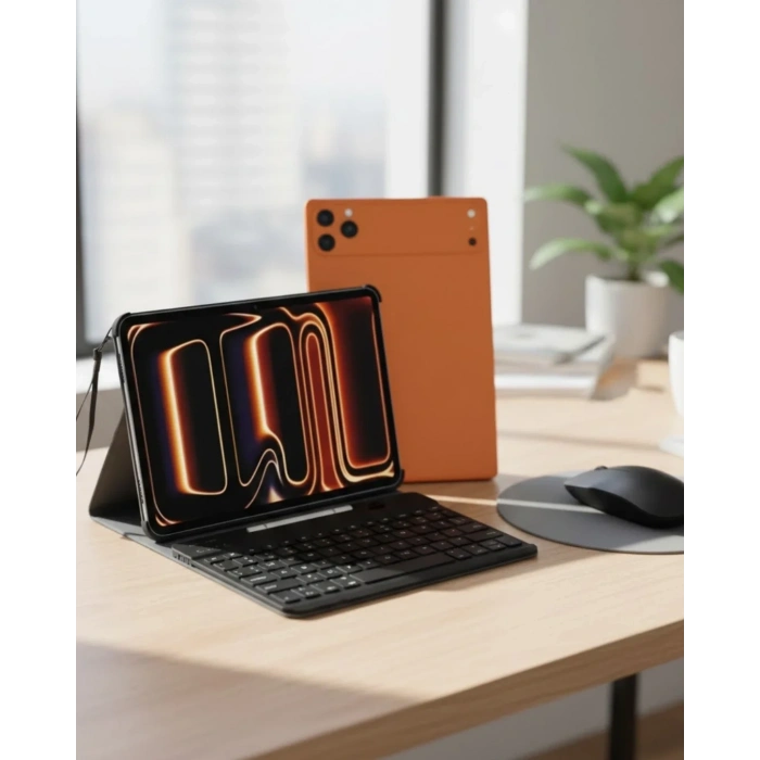 USLUCAN ALIŞVERİŞ Android Tablet Klavye Kılıflı Dokunmatik Ekran Günlük ve Profesyonel Kullanım