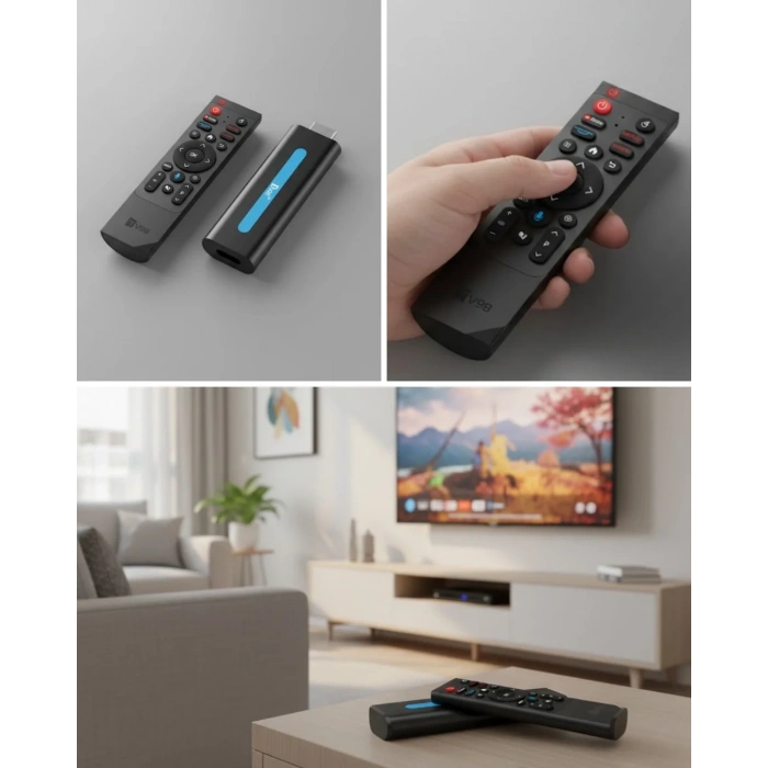 USLUCAN ALIŞVERİŞ Android TV Stick Kablosuz Yayın Akıllı Eğlence Çözümü
