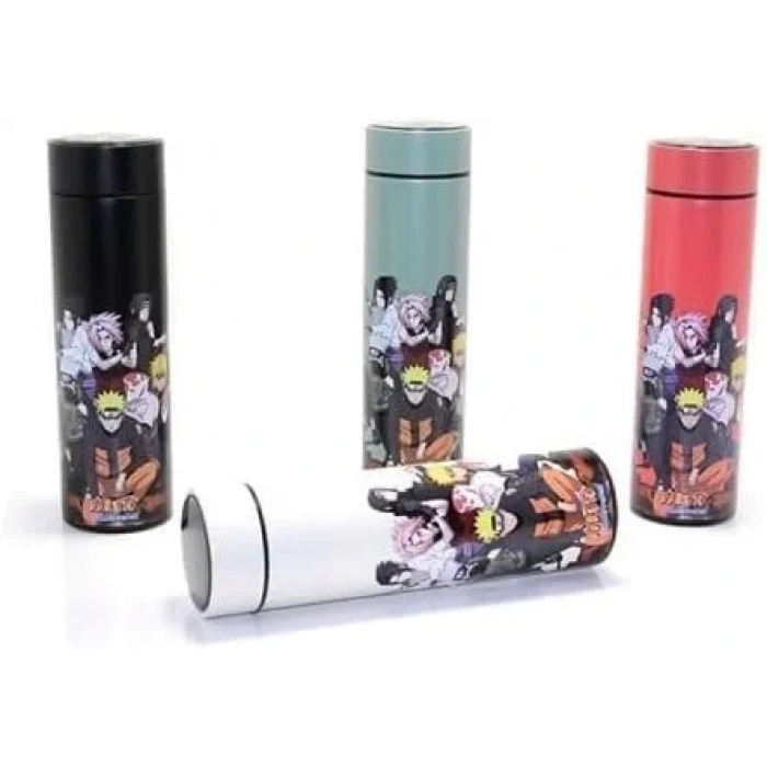 USLUCAN ALIŞVERİŞ Anime Baskılı Dijital Göstergeli Termos 500 ml Model 2