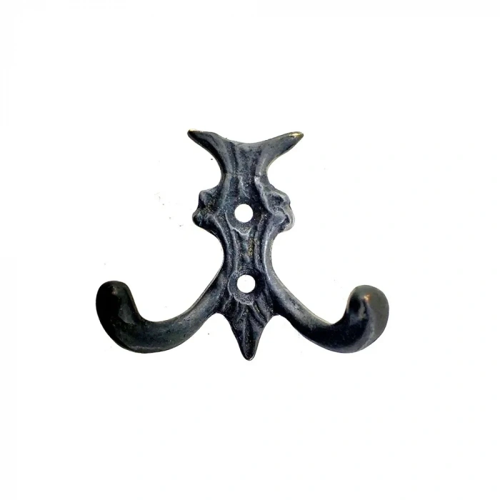 USLUCAN ALIŞVERİŞ Antika Tarz Dekoratif Pirinç Koç Çiftli Askı - 50x55mm, Oksit