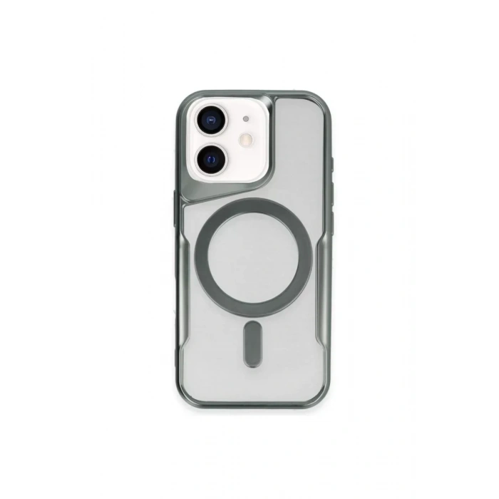 USLUCAN ALIŞVERİŞ Apple iPhone 11 Kılıf Boyi Magsafe Silikon Kapak - Yeşil