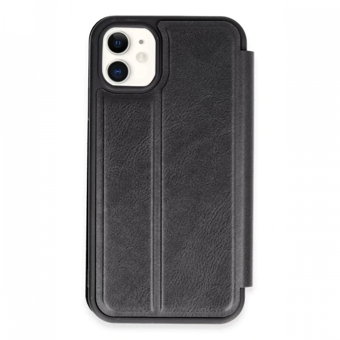 USLUCAN ALIŞVERİŞ Apple iPhone 11 Kılıf Flip Cover - Siyah