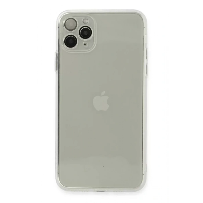 USLUCAN ALIŞVERİŞ Apple iPhone 11 Pro Max Kılıf Fly Lens Silikon - Şeffaf