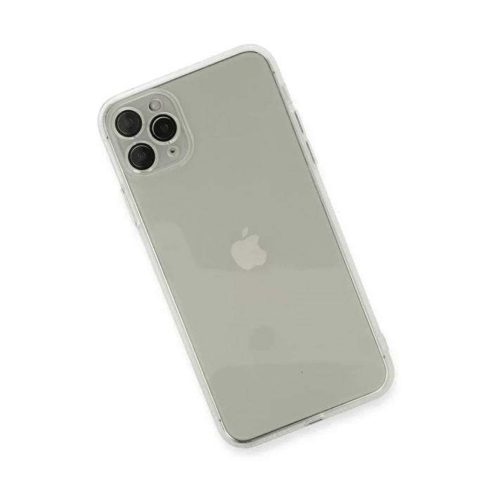 USLUCAN ALIŞVERİŞ Apple iPhone 11 Pro Max Kılıf Fly Lens Silikon - Şeffaf