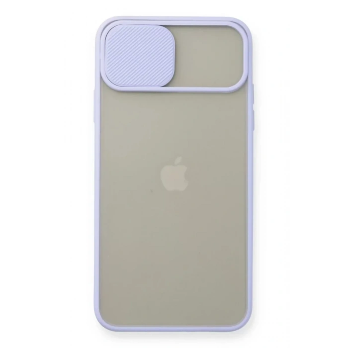 USLUCAN ALIŞVERİŞ Apple iPhone 11 Pro Max Kılıf Palm Buzlu Kamera Sürgülü Silikon - Lila