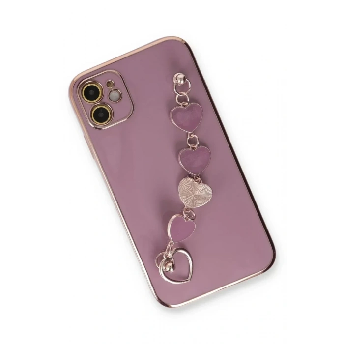 USLUCAN ALIŞVERİŞ Apple iPhone 12 Kılıf Esila Silikon - Mor