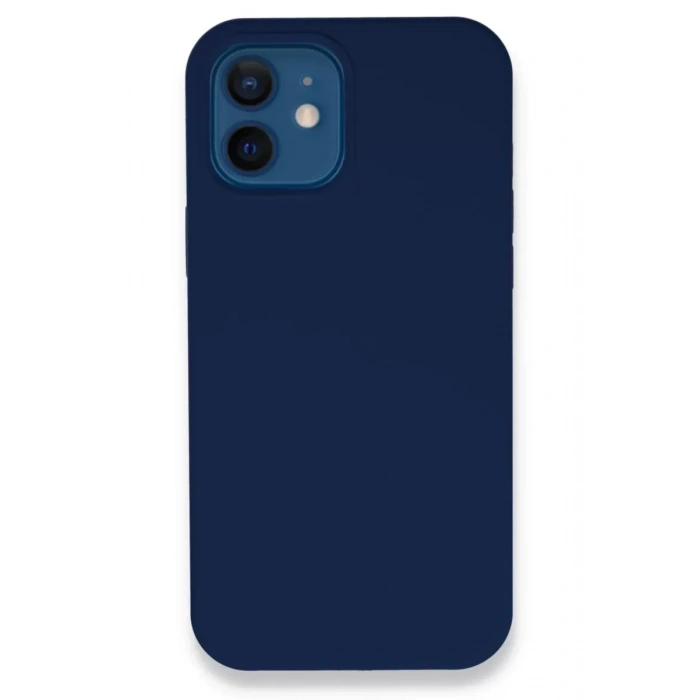 USLUCAN ALIŞVERİŞ Apple iPhone 12 Kılıf Lansman Legant Silikon - Lacivert