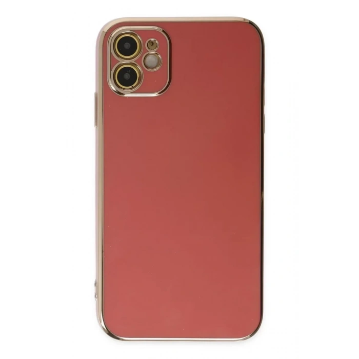USLUCAN ALIŞVERİŞ Apple iPhone 12 Kılıf Volet Silikon - Kırmızı