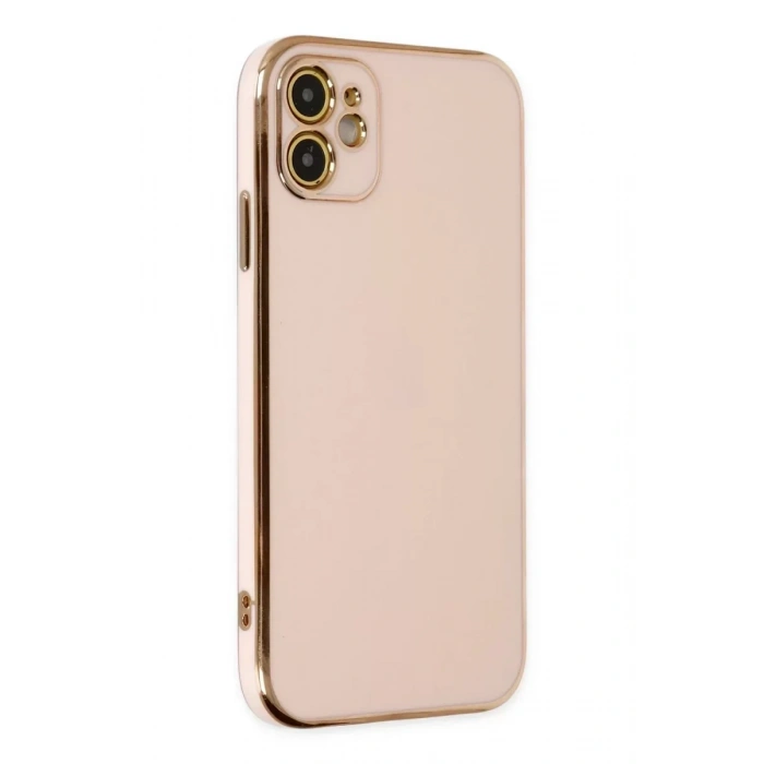 USLUCAN ALIŞVERİŞ Apple iPhone 12 Kılıf Volet Silikon - Pembe