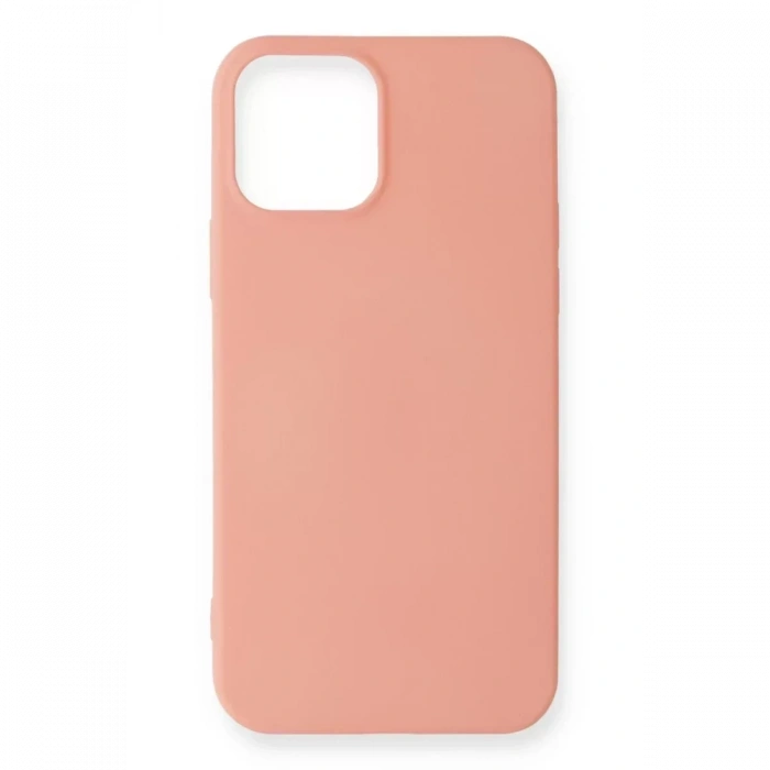 USLUCAN ALIŞVERİŞ Apple iPhone 12 Mini Kılıf First Silikon - Pudra