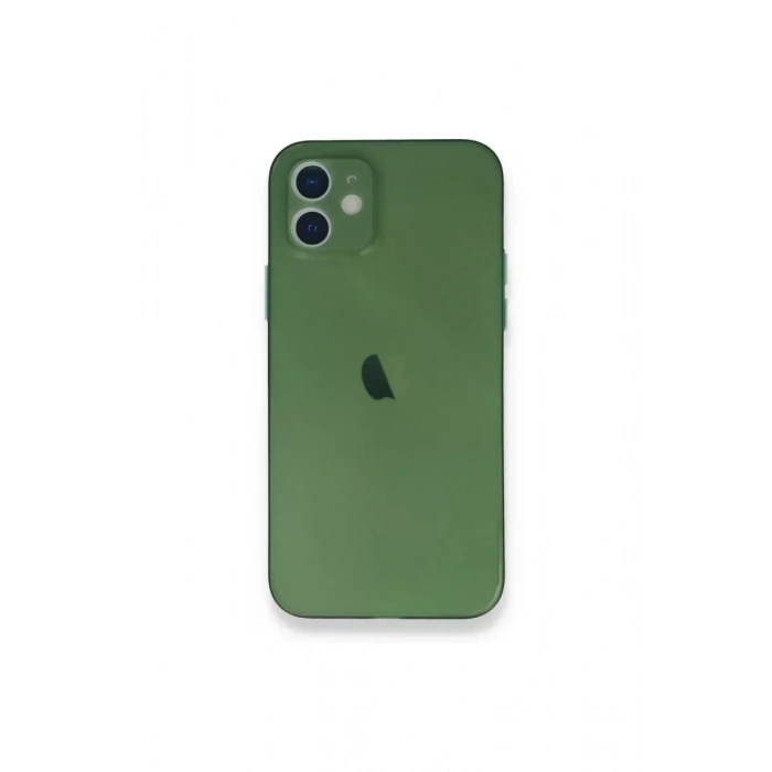 USLUCAN ALIŞVERİŞ Apple iPhone 12 Mini Kılıf PP Ultra İnce Kapak - Yeşil