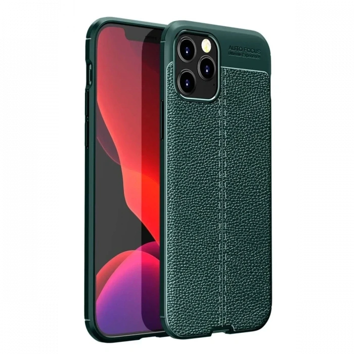 USLUCAN ALIŞVERİŞ Apple iPhone 12 Pro Kılıf Auto Focus Kapak - Yeşil