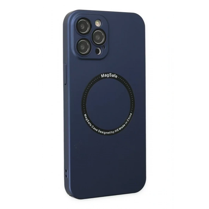 USLUCAN ALIŞVERİŞ Apple iPhone 12 Pro Kılıf Jack Magneticsafe Lens Silikon - Lacivert