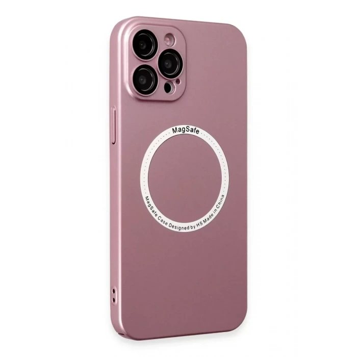 USLUCAN ALIŞVERİŞ Apple iPhone 12 Pro Kılıf Jack Magneticsafe Lens Silikon - Rose Gold