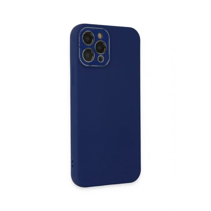 USLUCAN ALIŞVERİŞ Apple iPhone 12 Pro Kılıf Lansman Glass Kapak - Sky Blue