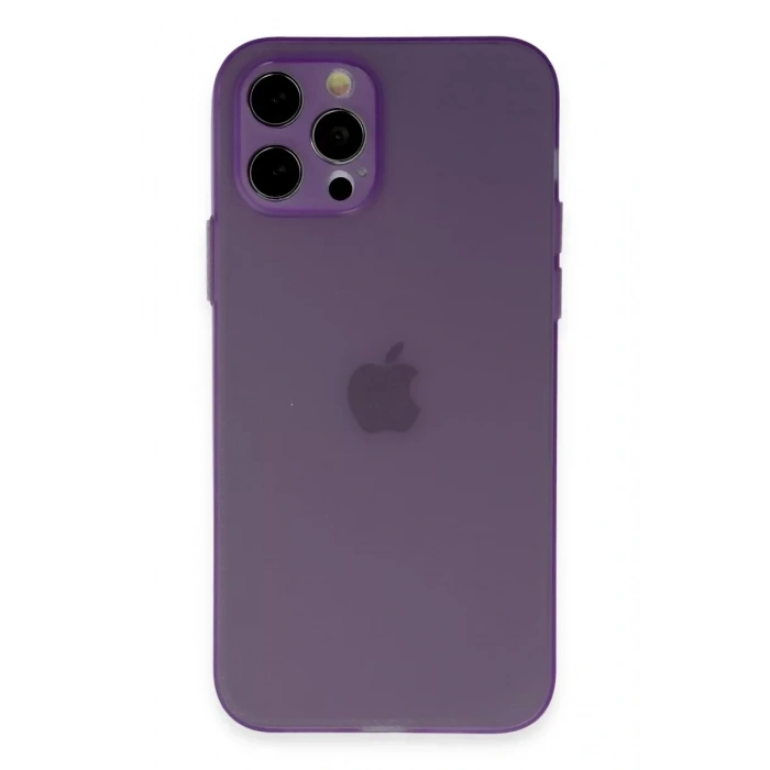 USLUCAN ALIŞVERİŞ Apple iPhone 12 Pro Kılıf Puma Silikon - Koyu Mor