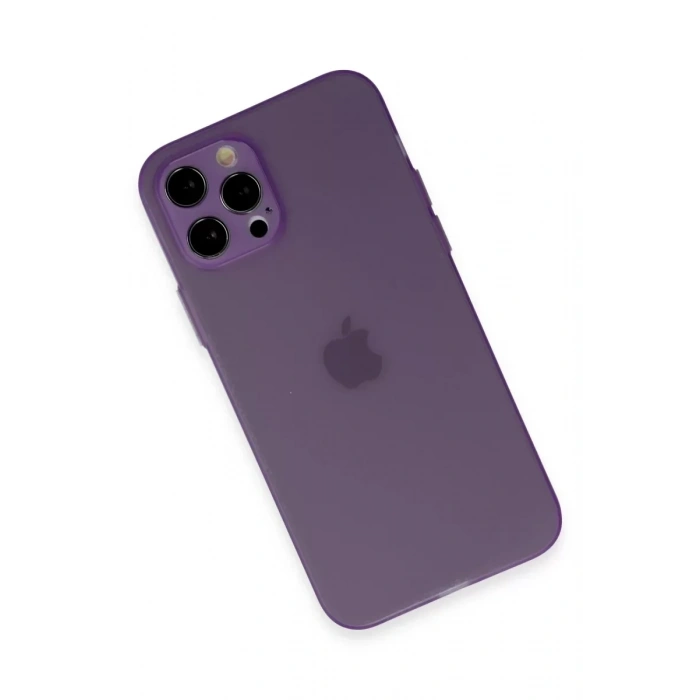USLUCAN ALIŞVERİŞ Apple iPhone 12 Pro Kılıf Puma Silikon - Koyu Mor