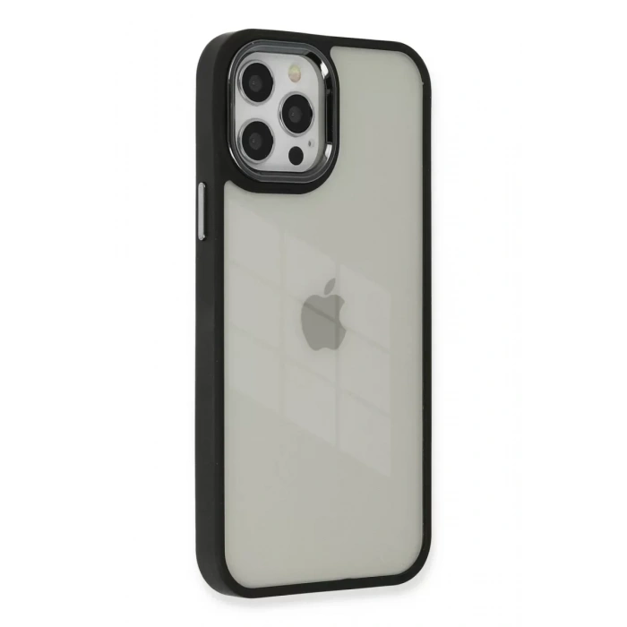 USLUCAN ALIŞVERİŞ Apple iPhone 12 Pro Max Kılıf Dora Kapak - Siyah