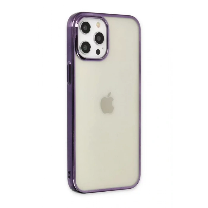USLUCAN ALIŞVERİŞ Apple iPhone 12 Pro Max Kılıf Element Silikon - Mor