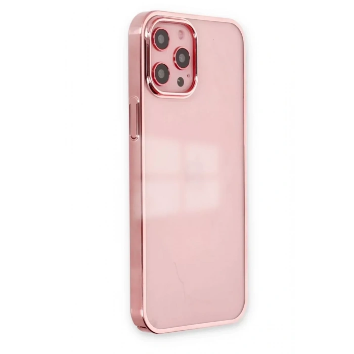 USLUCAN ALIŞVERİŞ Apple iPhone 12 Pro Max Kılıf Element Silikon - Pembe