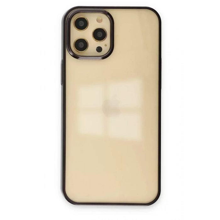 USLUCAN ALIŞVERİŞ Apple iPhone 12 Pro Max Kılıf Element Silikon - Siyah