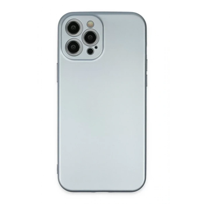 USLUCAN ALIŞVERİŞ Apple iPhone 12 Pro Max Kılıf Nano içi Kadife Silikon - Sky Blue