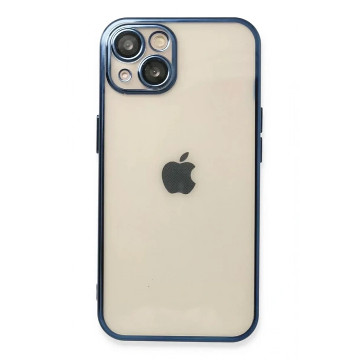 USLUCAN ALIŞVERİŞ Apple iPhone 13 Kılıf Lensli Silikon - Lacivert
