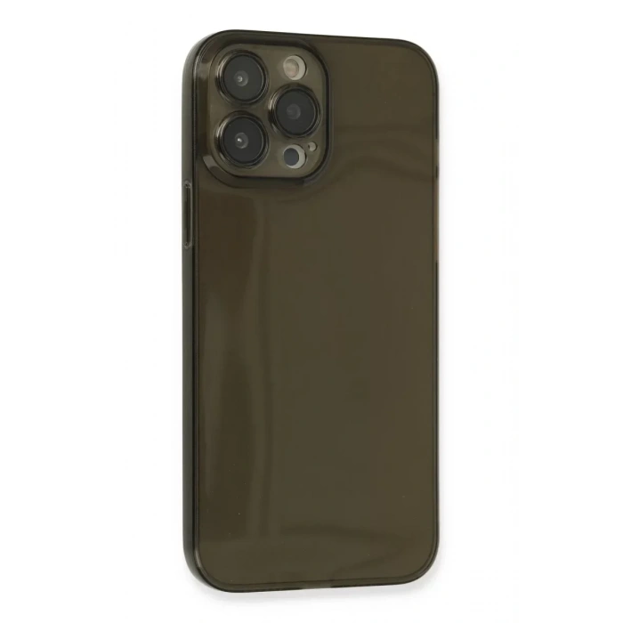 USLUCAN ALIŞVERİŞ Apple iPhone 13 Pro Kılıf Fly Lens Silikon - Siyah