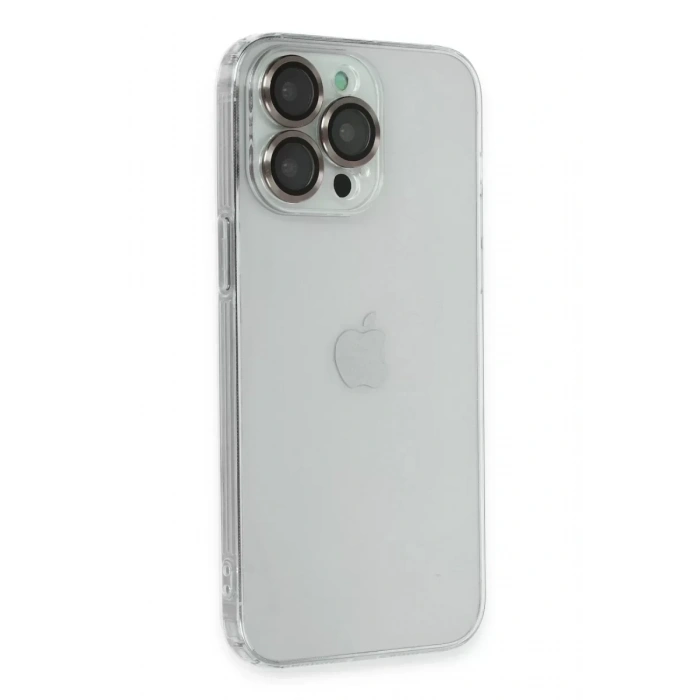 USLUCAN ALIŞVERİŞ Apple iPhone 13 Pro Kılıf Luko Lens Silikon -Yeşil