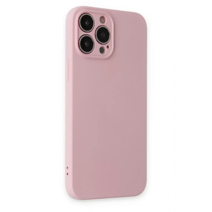 USLUCAN ALIŞVERİŞ Apple iPhone 13 Pro Kılıf Nano içi Kadife Silikon - Pembe
