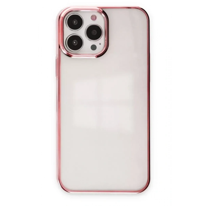 USLUCAN ALIŞVERİŞ Apple iPhone 13 Pro Max Kılıf Element Silikon - Pembe