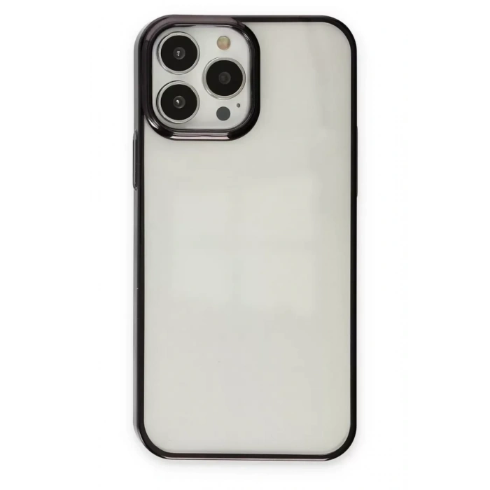 USLUCAN ALIŞVERİŞ Apple iPhone 13 Pro Max Kılıf Element Silikon - Siyah