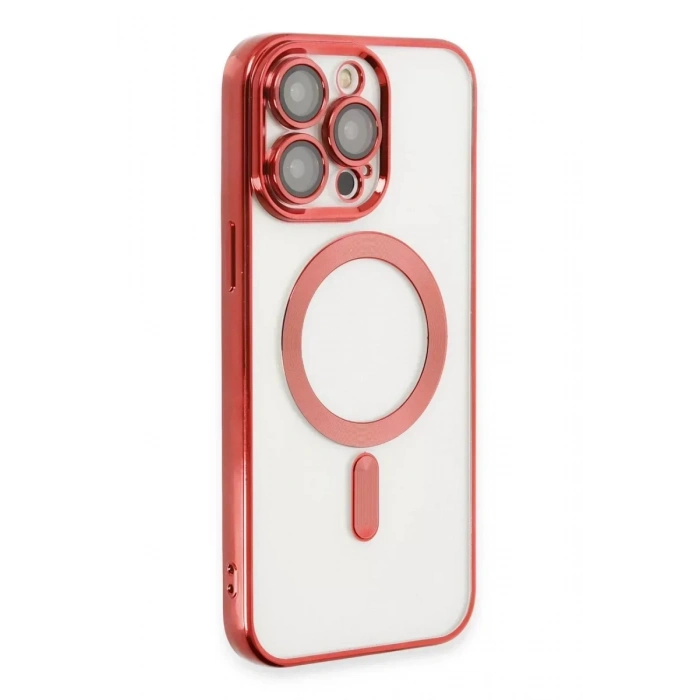 USLUCAN ALIŞVERİŞ Apple iPhone 13 Pro Max Kılıf Kross Magneticsafe Kapak - Kırmızı