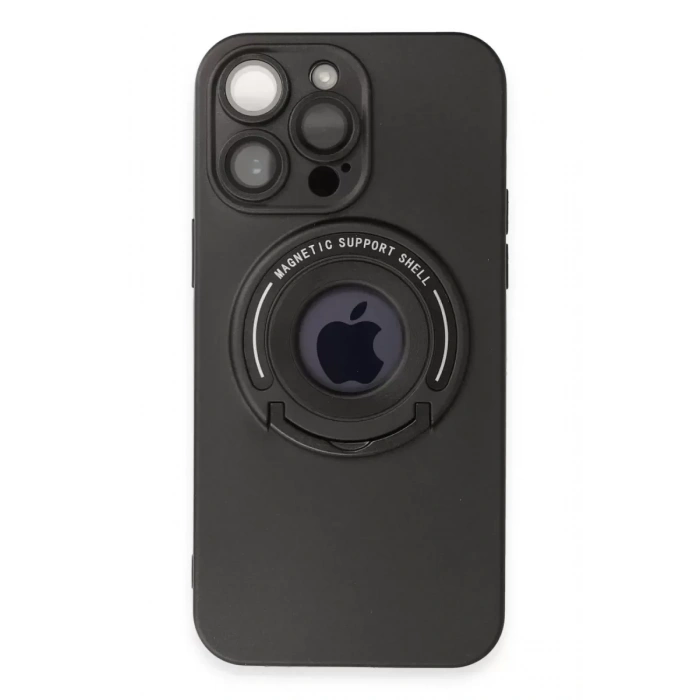 USLUCAN ALIŞVERİŞ Apple iPhone 13 Pro Max Kılıf Lukka Magneticsafe Kapak - Siyah