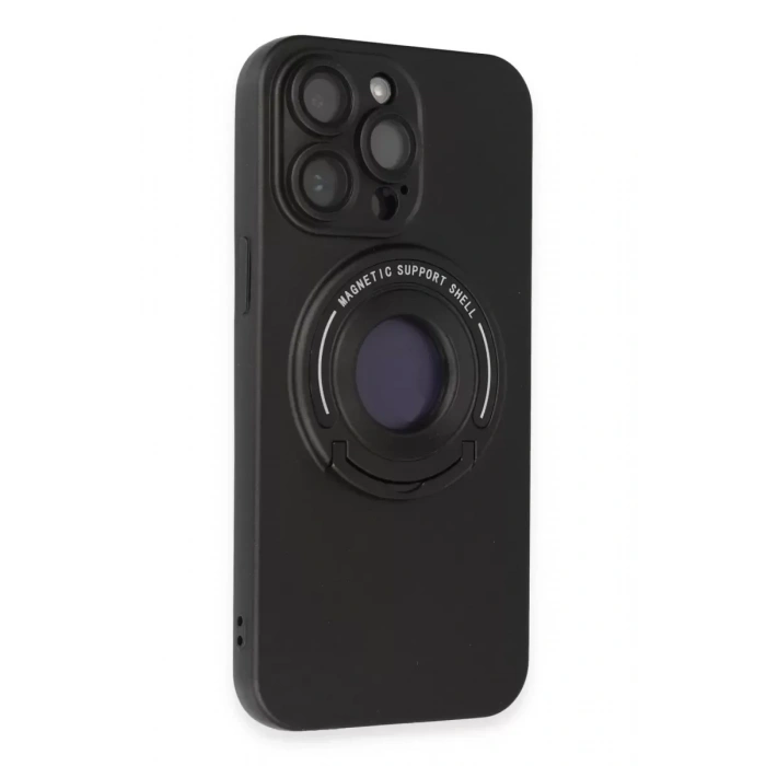 USLUCAN ALIŞVERİŞ Apple iPhone 13 Pro Max Kılıf Lukka Magneticsafe Kapak - Siyah