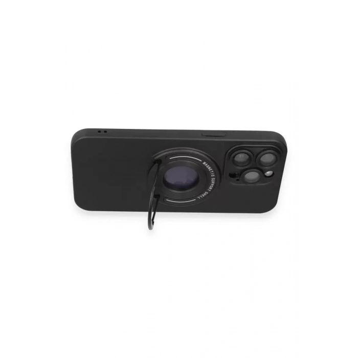 USLUCAN ALIŞVERİŞ Apple iPhone 13 Pro Max Kılıf Lukka Magneticsafe Kapak - Siyah