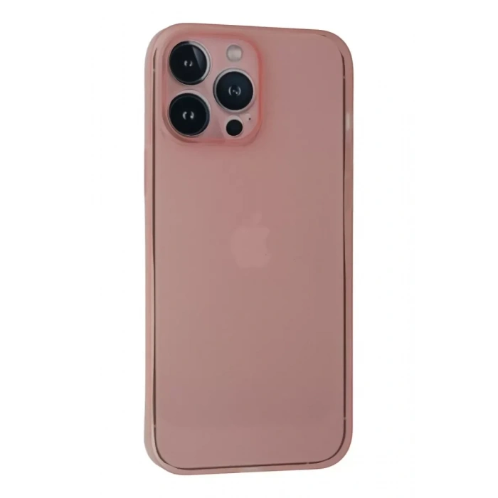 USLUCAN ALIŞVERİŞ Apple iPhone 13 Pro Max Kılıf PP Ultra İnce Kapak - Pembe