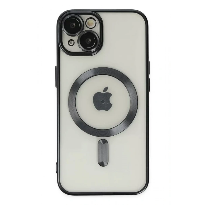 USLUCAN ALIŞVERİŞ Apple iPhone 14 Kılıf Kross Magneticsafe Kapak - Siyah