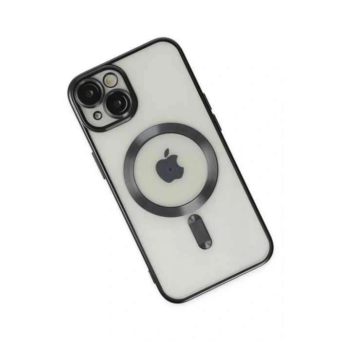 USLUCAN ALIŞVERİŞ Apple iPhone 14 Kılıf Kross Magneticsafe Kapak - Siyah
