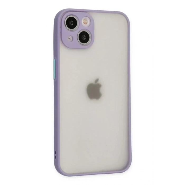 USLUCAN ALIŞVERİŞ Apple iPhone 14 Kılıf Montreal Silikon Kapak - Mor