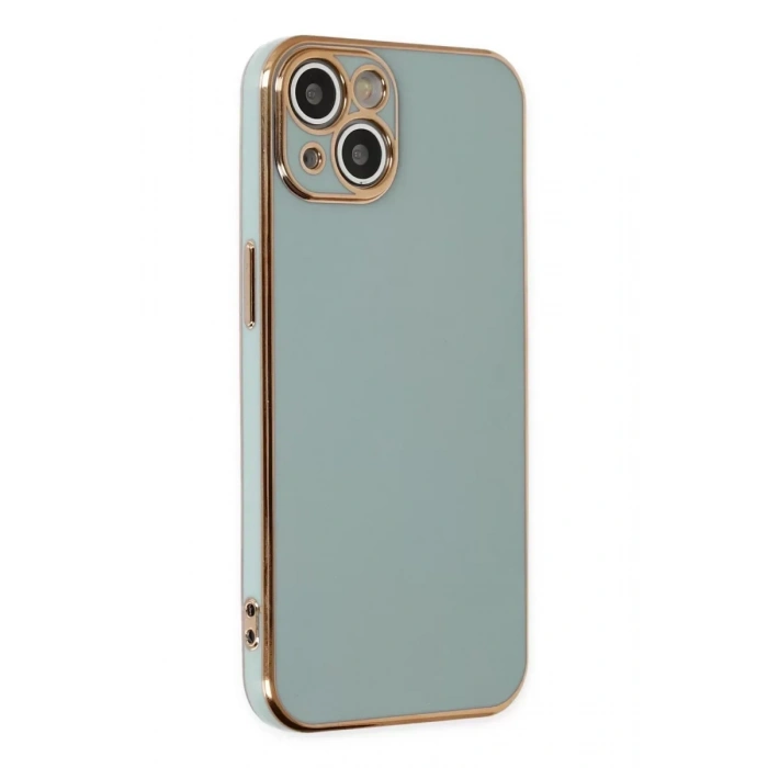 USLUCAN ALIŞVERİŞ Apple iPhone 14 Kılıf Volet Silikon - Açık Yeşil