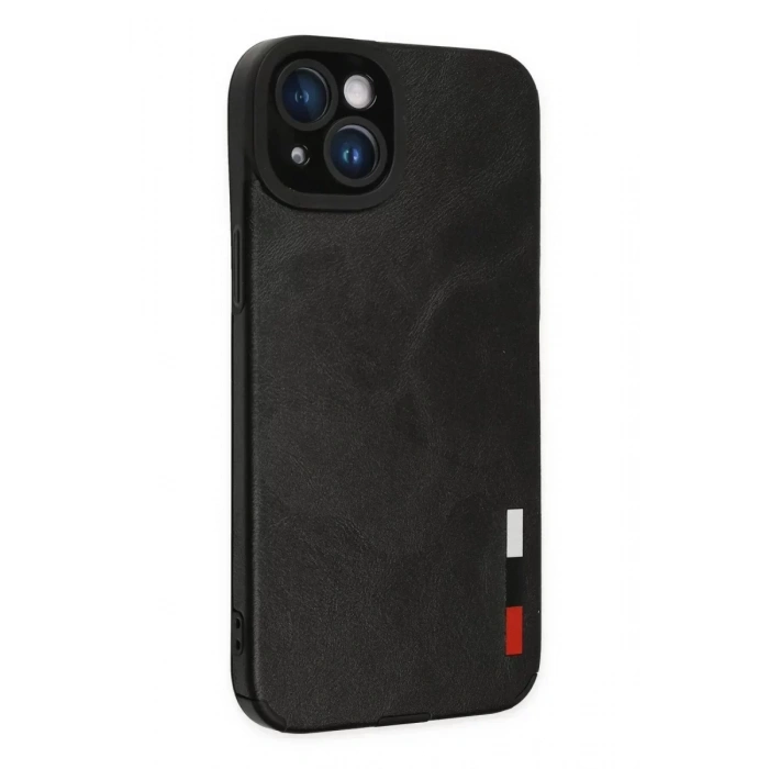USLUCAN ALIŞVERİŞ Apple iPhone 14 Plus Kılıf Loop Deri Silikon - Siyah