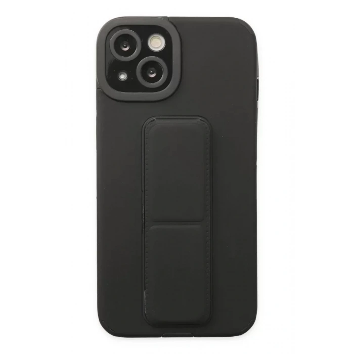 USLUCAN ALIŞVERİŞ Apple iPhone 14 Plus Kılıf Mega Standlı Silikon - Siyah