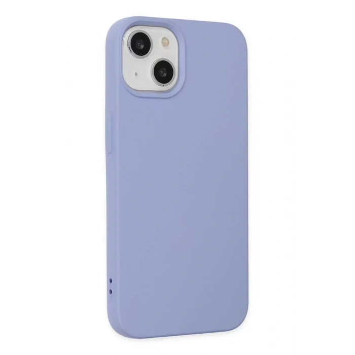 USLUCAN ALIŞVERİŞ Apple iPhone 14 Plus Kılıf Nano içi Kadife Silikon - Lila